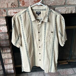 NEW Billabong Sundays Jacquard Short‎ Sleeve Shirt Size S